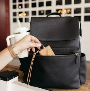 Andar The Sydney Black Leather Backpack - Like New!